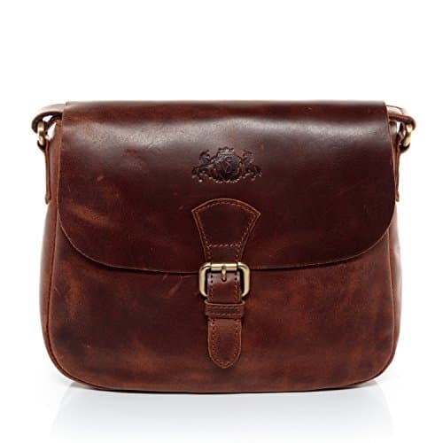 petit sac cartable bandoulière femme cuir marron Sid and Vain