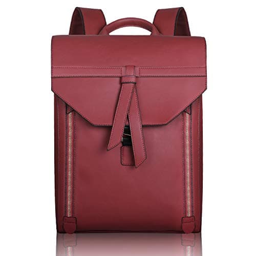 Sac à dos cartable esprit Satchel, signé Estarter rouge en cuir PU (cuir synthétique), idéal à vélo
