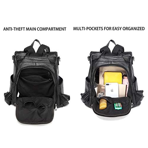 Sac à dos urbain pour femme noir petit prix
