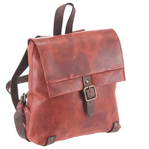 Sac à dos en cuir rouge pour femme Harolds