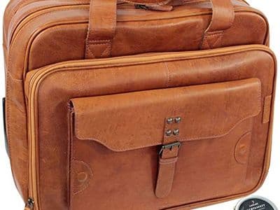 La valise pilote en cuir Marron Vintage. Frankies’s garage