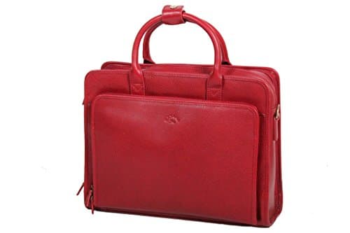 Sacoche cuir rouge Katana pour femme avec poignées