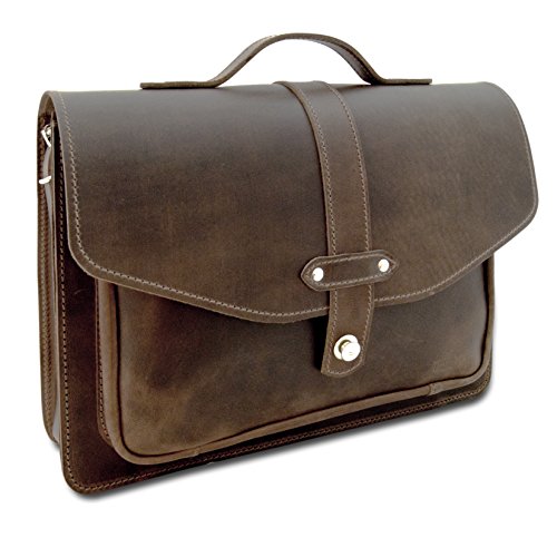 Petit cartable serviette en cuir vintage pour femme original Thielemann