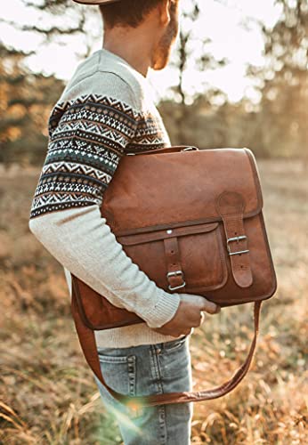 Cartable à Bandouliére Vintage pour Enseignant - Sac de Jour