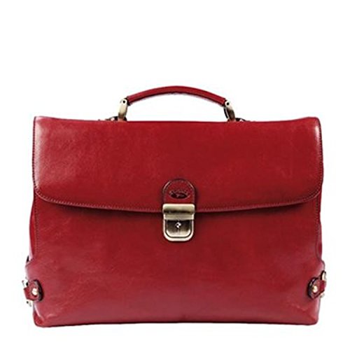 Le cartable sacoche vanity en cuir rouge brillant pour femme Katana