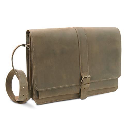 Cartable pour femme cuir Vintage Thielemann à 2 soufflets, sac de cours parfait pour les enseignantes et les étudiantes