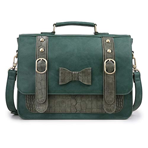 Petit sac cartable rétro, glamour et original Ecosusi vert,