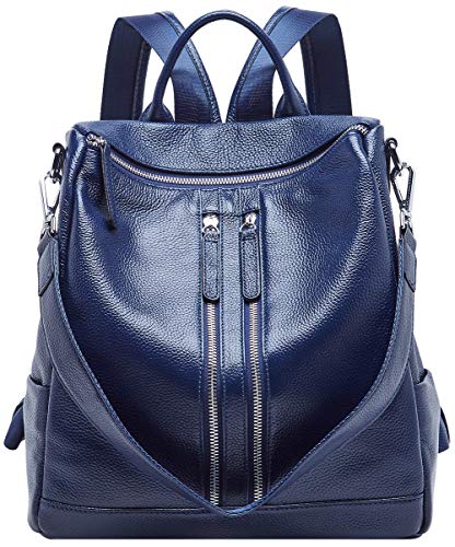 Sac à main sac à dos bleu moderne pour femme en cuir