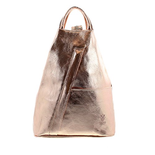 Sac à dos en cuir or pour femme