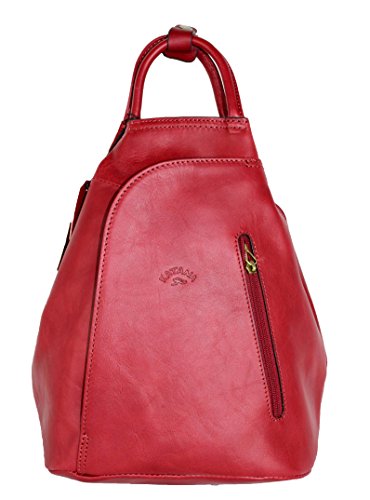 Sac à dos en cuir rouge original pour femme, Katana