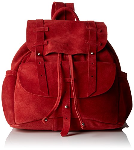 Sac à dos en suède rouge origina chic et féminin Mila et Louise