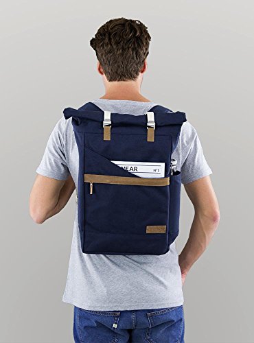 le Sac à dos Scandinave Ansvar en coton bio avec compartiment laptop pour homme ou femme pour un usage quotidien intensif