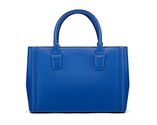 Working bag pour femme en cuir pleine fleur bleu Sagebrown