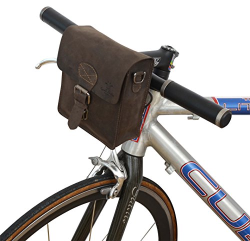 Petite sacoche carrée pour guidon de vélo esprit rétro gusti