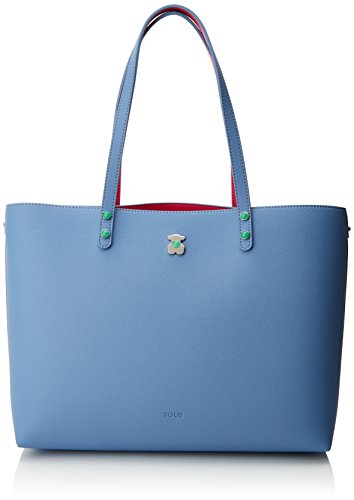 Cabas cartable bandoulière femme TOUS bleu