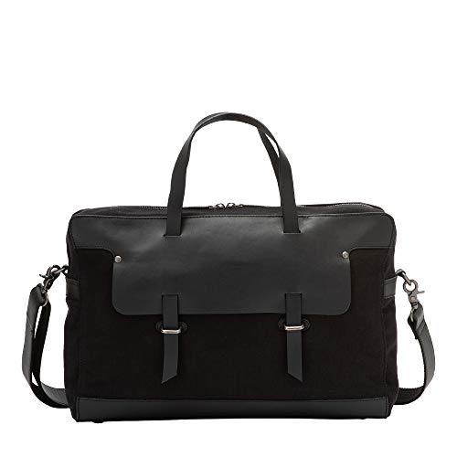 Sac cartable noir pour femme en cuir Dudu