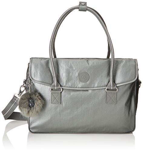 Sac cartable professionnel féminin argent Kipling