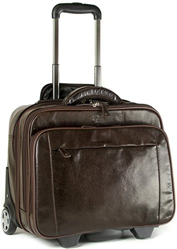 Valise pilote Balila en cuir marron