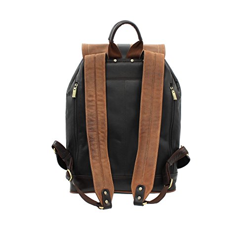 jeu de couleurs sac cuir vintage bicolore sac à dos cuir homme bicolore hunter visconti Les deux fermetures éclair arrière permettent de glisser un Ipad dans la pochette arrière. Bretelles en cuir rembourrées et réglables pour un confort de port optimal. Sac à dos cuir Hunter