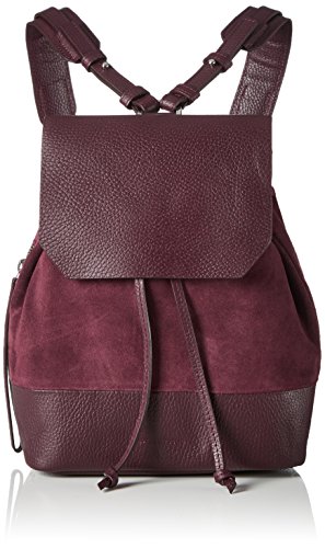 petit sac à dos prune cuir et suède femme Royal Republiq Joli sac à dos prune en cuir et suède pour femme de chez Royal Republiq, fermeture àpression et lien en cuir prune.