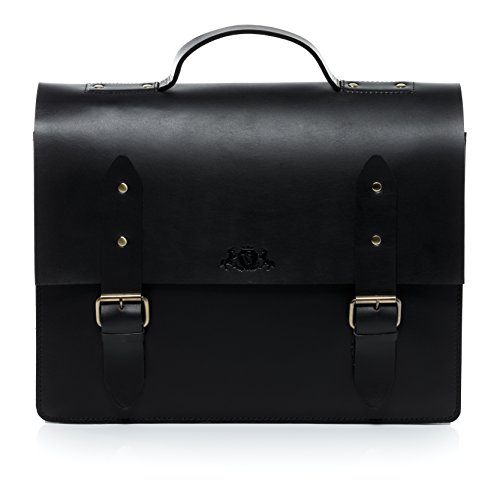 cartable sacoche femme cuir noir Sid & Vain Classique, basique et rétro, le cartable sacoche pour femme en cuir noir, Sid et Vain. Idéal comme sac de travail pour femme active ou sac de cours indémodable pour enseignante.