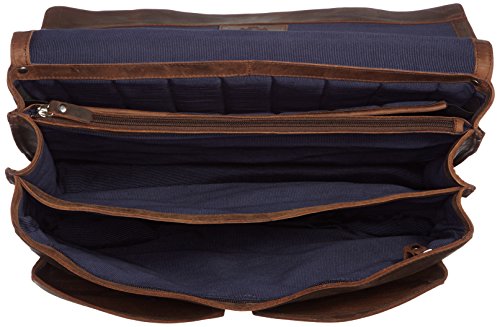 Espace spacieux et douillet pour ce cartable XXL en cuir Vintage Leonhard Heyden avec compartiment laptop. Très grand cartable en cuir à 3 soufflets pour enseignants. Fermoirs tuck, cartable cuir avec bandoulière amovible pour homme.