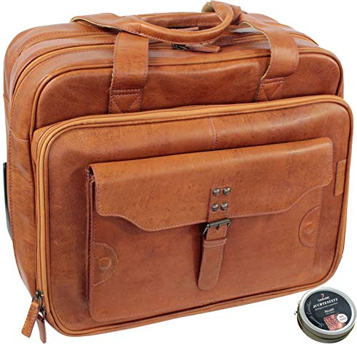 La valise pilote en cuir Marron Vintage